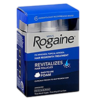Rogaine (Minoxidil) hair regrowth treatment box